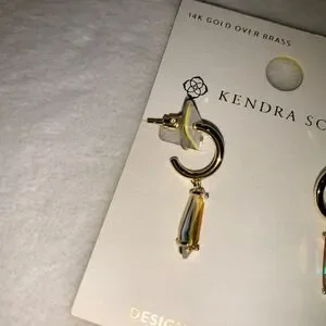 Kendra Scott Jessica 18k Gold Vermeil Huggie Earrings in Metallic
